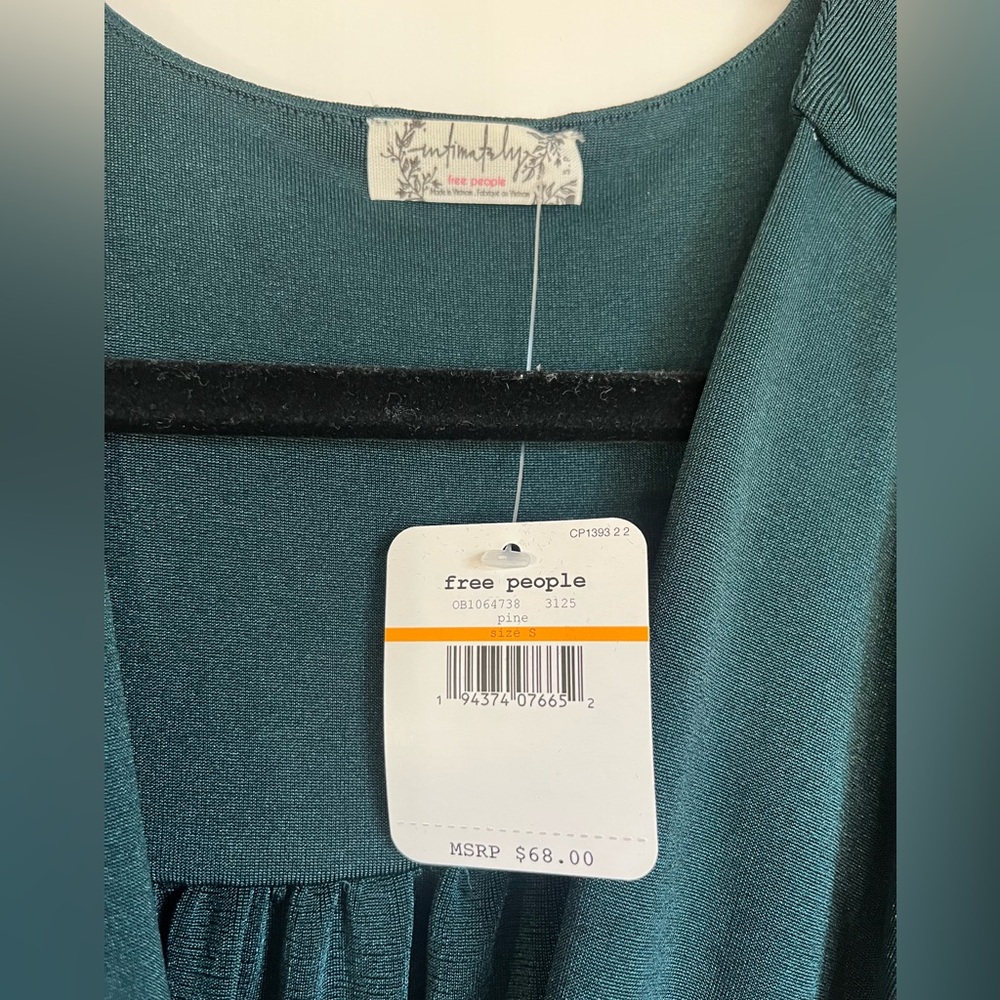 Free People Deep Green Wrap Bodysuit - Picture 6 of 6